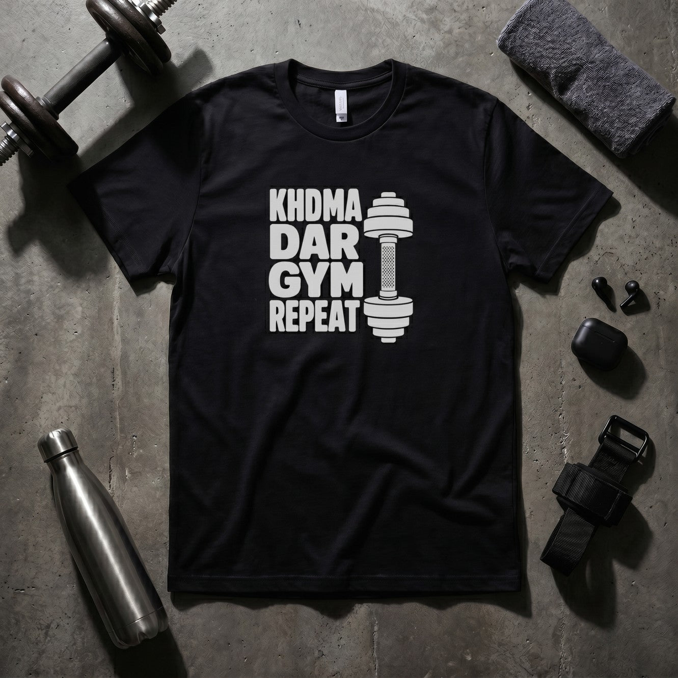 Khdma, Dar, Gym, Repeat 🏋️
