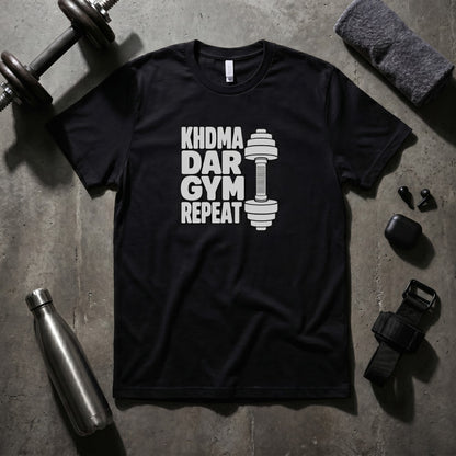 Khdma, Dar, Gym, Repeat 🏋️
